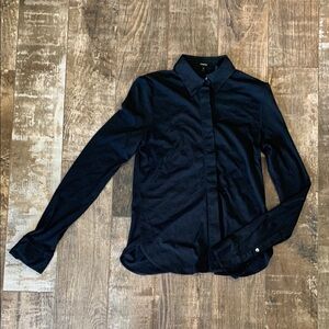 THEORY Woman’s Cotton Black Shirt